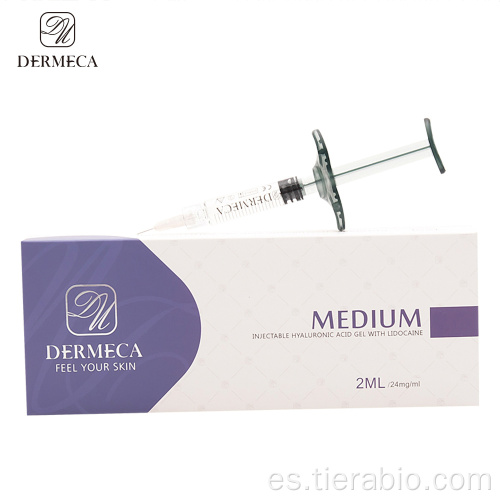 Dermeca 2ml de relleno dérmico inyectable HA ácido hialurónico